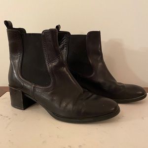 Italian made leather booties
